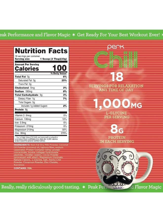 Perk Chill Mexican Hot Chocolate Flavored Drink Mix (18 Servings) - Soy Free & Peanut Free - Image 2
